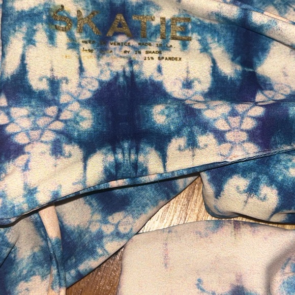 Blue and baby pink Tie-Dye bikini 
SKATIE - Picture 2 of 4